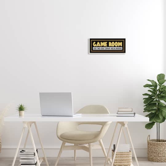 Stupell Industries Game Room Sign Wall Art